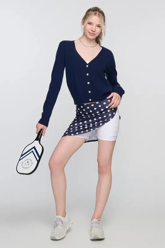 Pickletini Alexa Cashmere Cardi - Navy