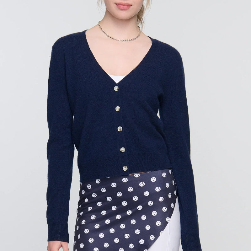 Pickletini Alexa Cashmere Cardi - Navy