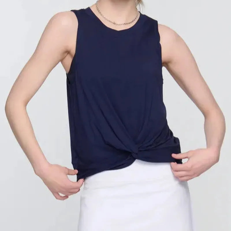 Pickletini Shay Twist Front Top - Navy