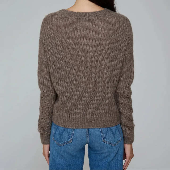 Autumn Cashmere Raglan Links Sweater - Rye