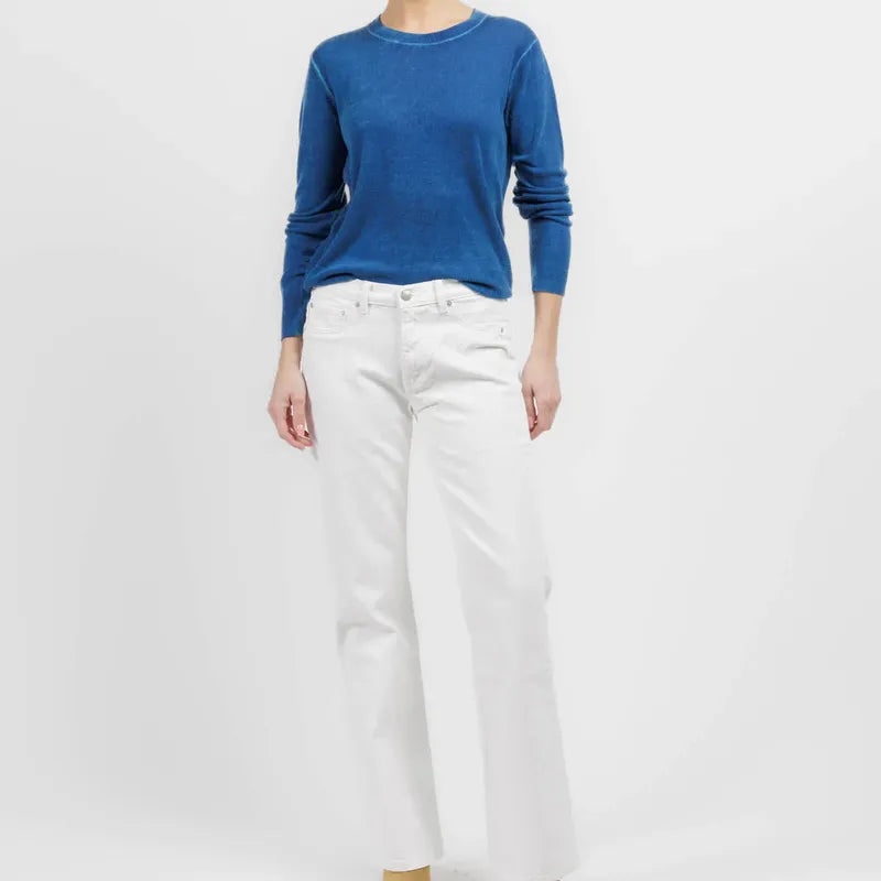 Autumn Cashmere Crewneck Sweater - Blue