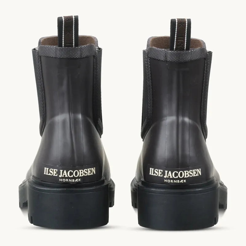 Ilse Jacobsen Chelsea Rain Boots - Brown/Black