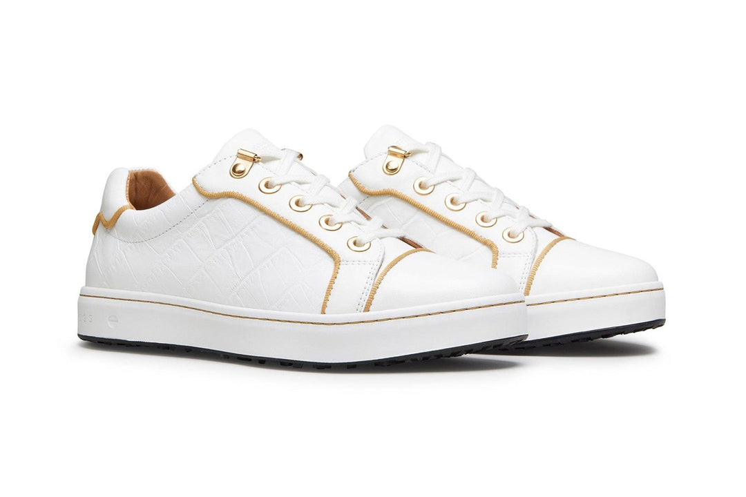 Royal Albartross Buckingham Shoe - White/Gold