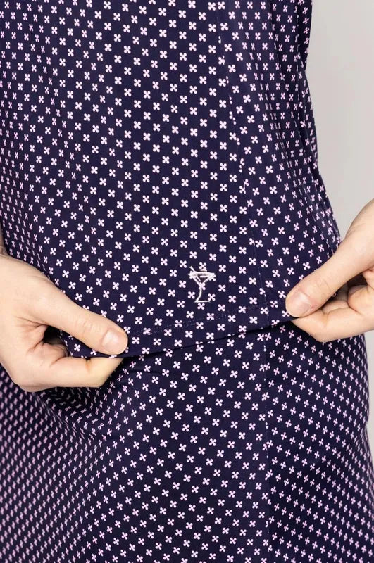 Golftini Cool Girl S/L Polo - Unstoppable (Navy/Pink)