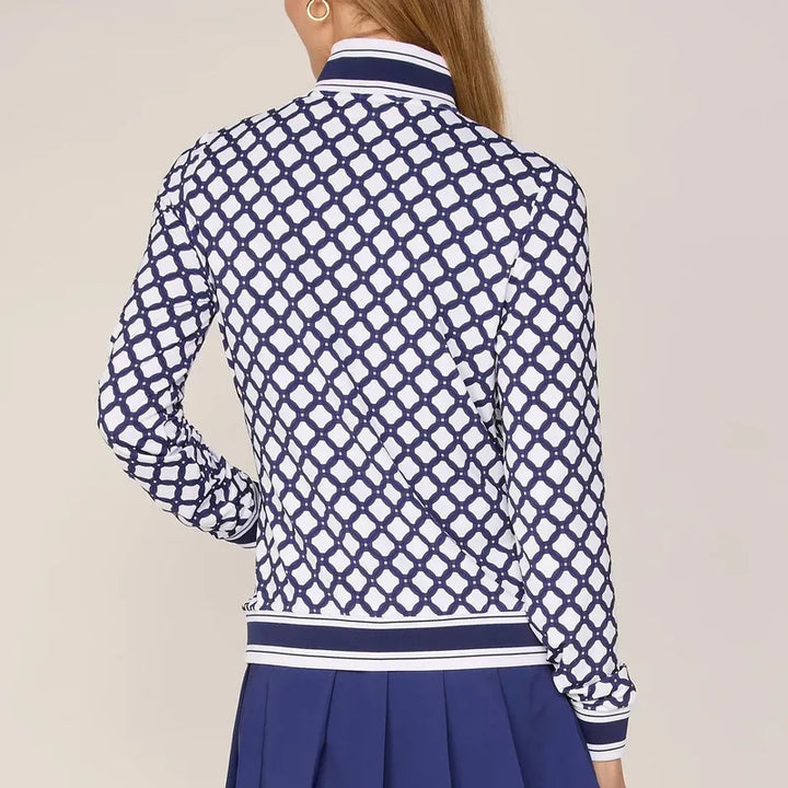 G Lifestyle Zip Jacket - Navy Circles