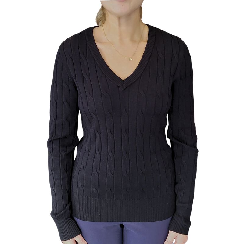 Scratch Seventy Cable Sweater - Black