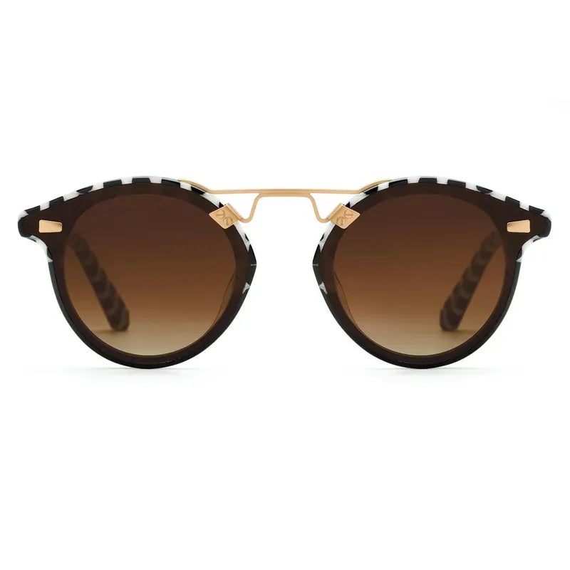 Krewe STL Nylon Sunglasses - 24K Domino/Black