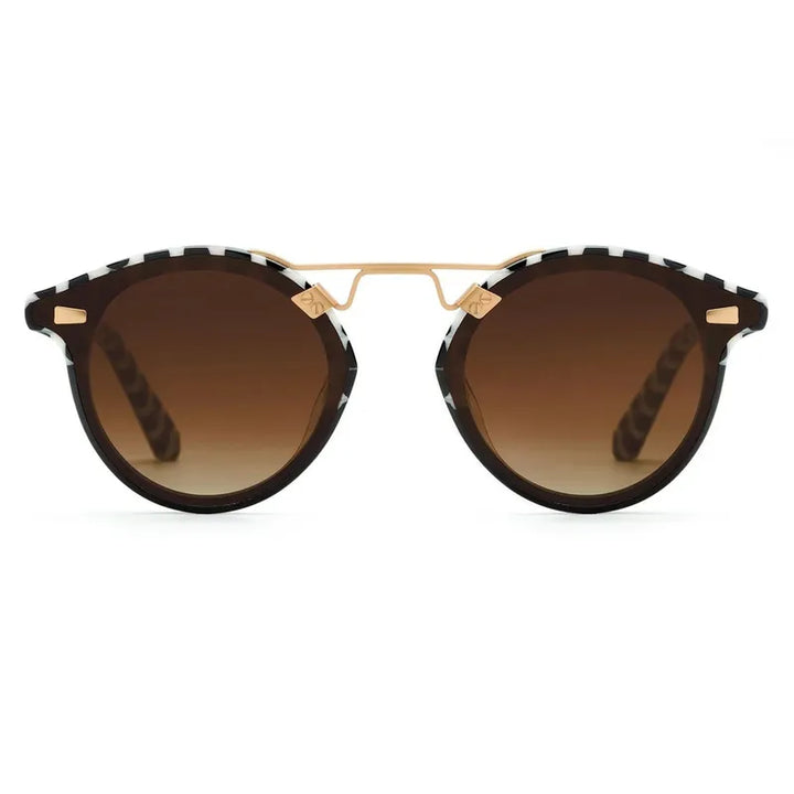 Krewe STL Nylon Sunglasses - 24K Domino/Black
