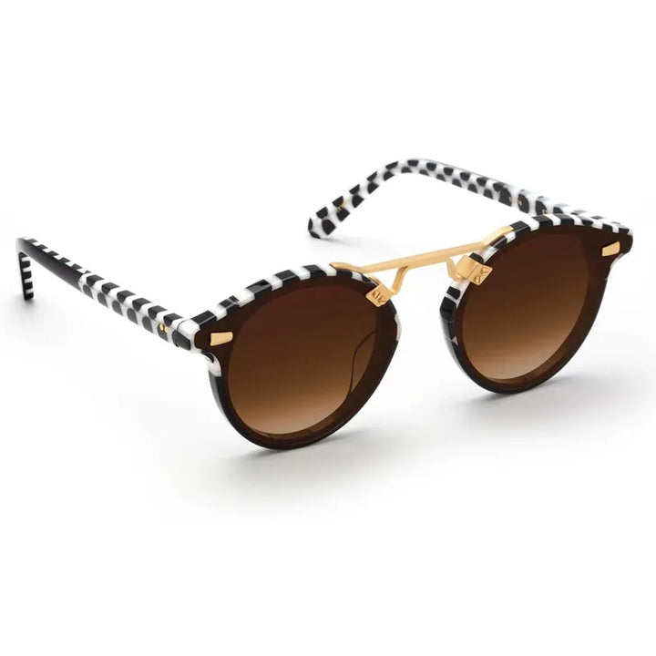 Krewe STL Nylon Sunglasses - 24K Domino/Black