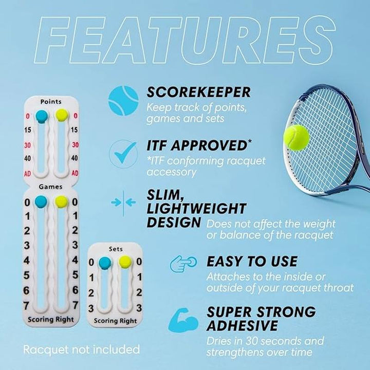 Scoring Right Racquet/Paddle Score-Keeper