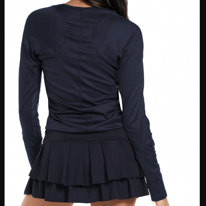 Lucky In Love Wrap It Up L/S Top - Navy