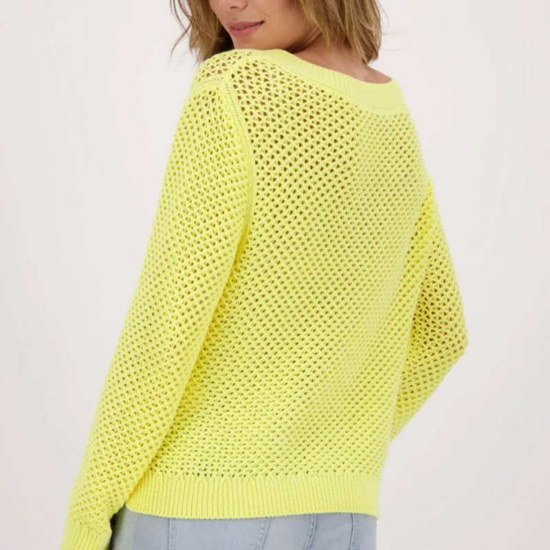 Monari V-Neck Sweater - Yellow