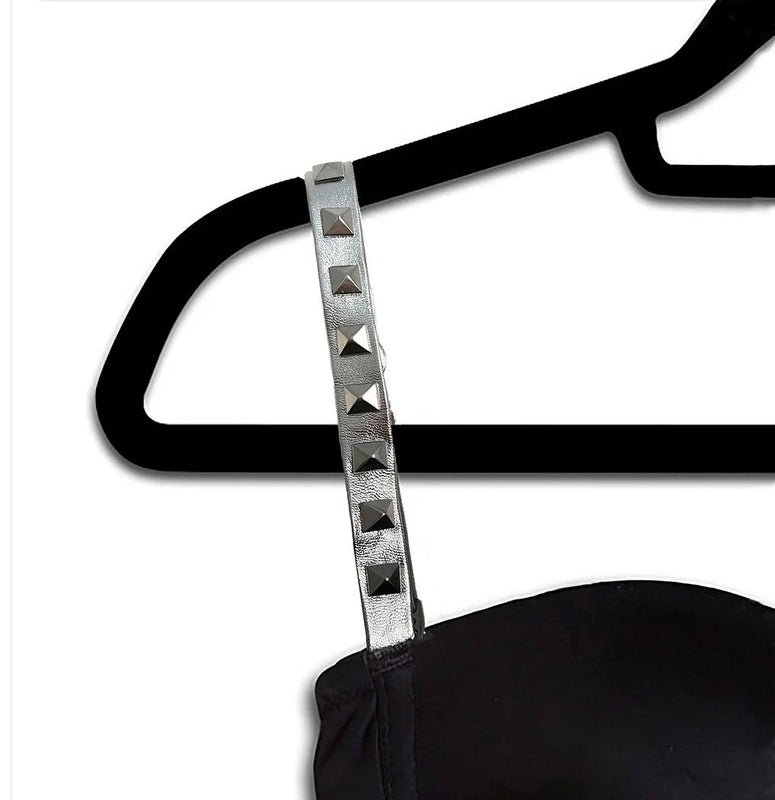 strap-its Basic Convertible Bra - Black/Silver V- Strap