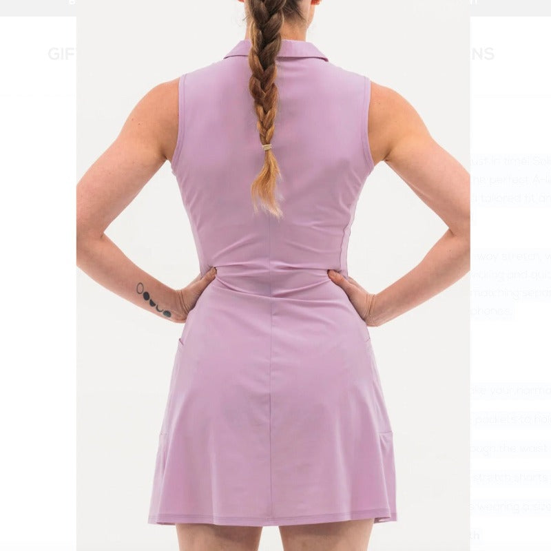 Foray Golf Core Dress (pockets) - Purple Rose