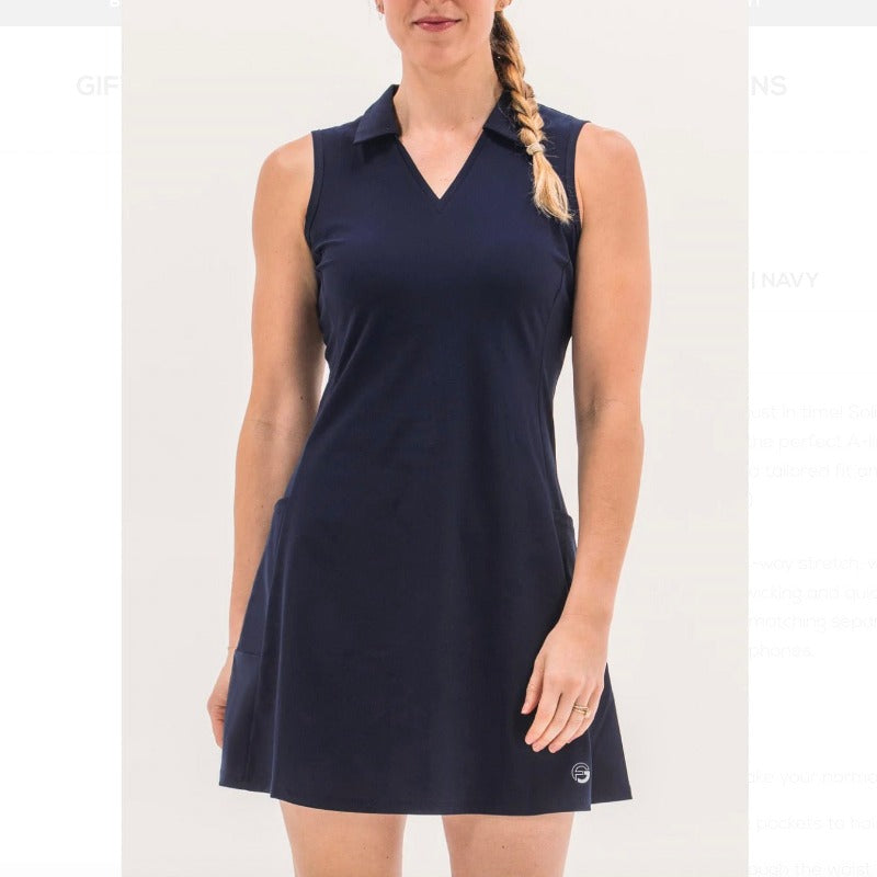 Foray Golf Core Dress (pockets) - Navy