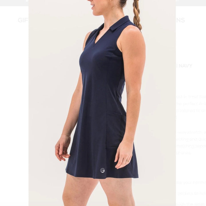 Foray Golf Core Dress (pockets) - Navy
