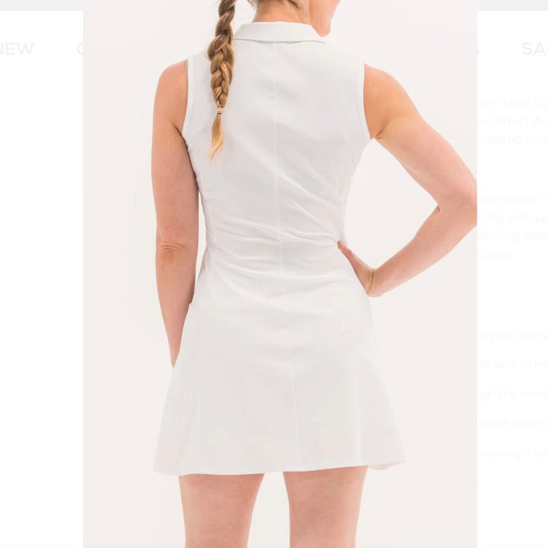 Foray Golf Core Dress (pockets) - White