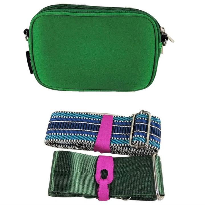 preneLOVE Dual Zip Belt/Crossbody Bag - Green