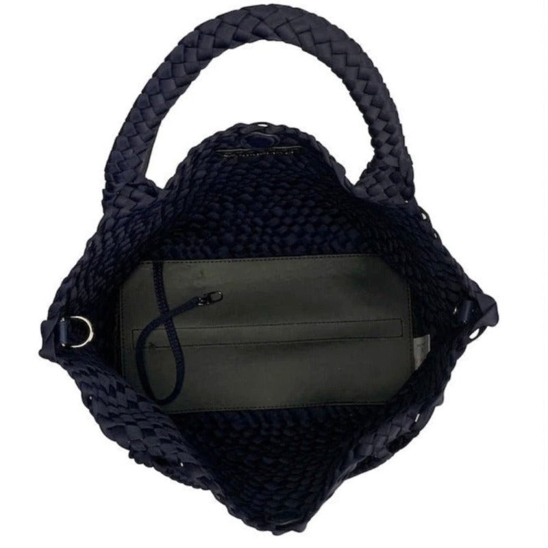 preneLOVE London Large Woven Tote - Navy