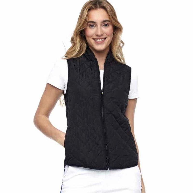Swing Control Quilted Vest - Black