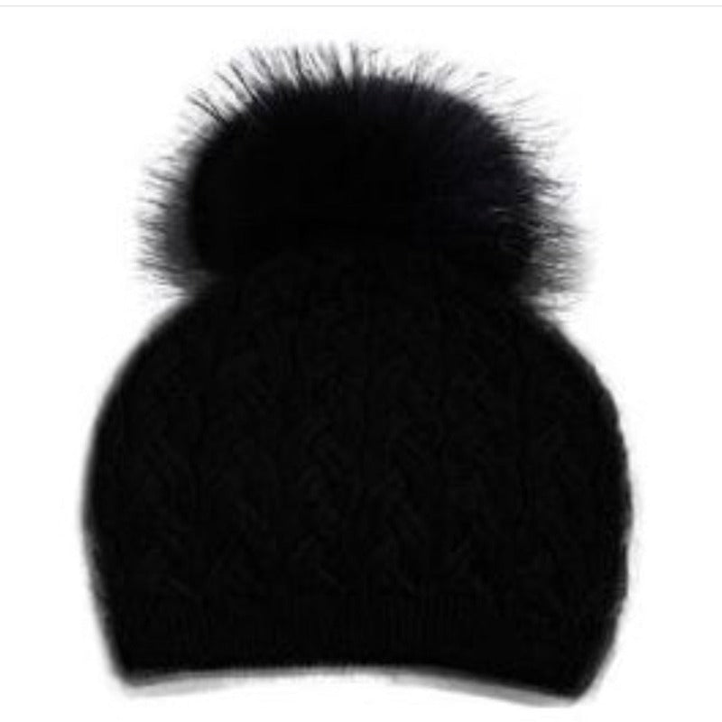PNYC Emma Cable Beanie - Black