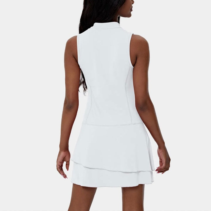 OC Everyday Tiered Ruffle Dress - White