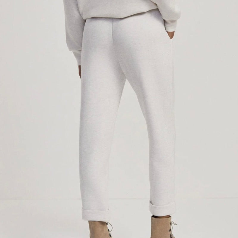 Varley Rolled Cuff Pant - Ivory Marl