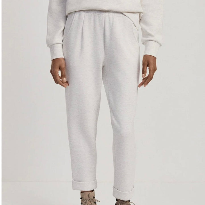 Varley Rolled Cuff Pant - Ivory Marl