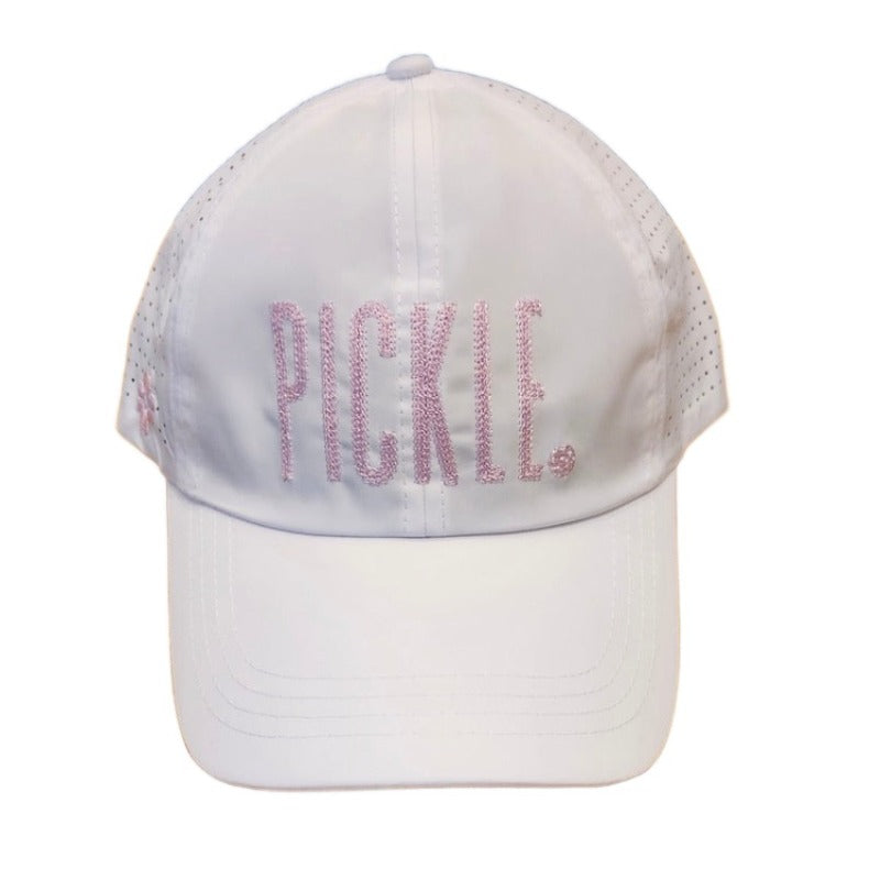 Vimhue Pickleball Logo Hat - White/Pink