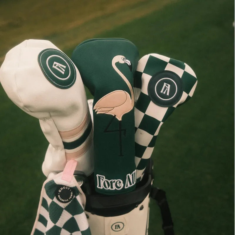 Fore All Fairway Cover - Flamingo