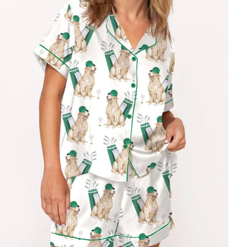 SheShow Golf Dog Pajamas, Short - Multi