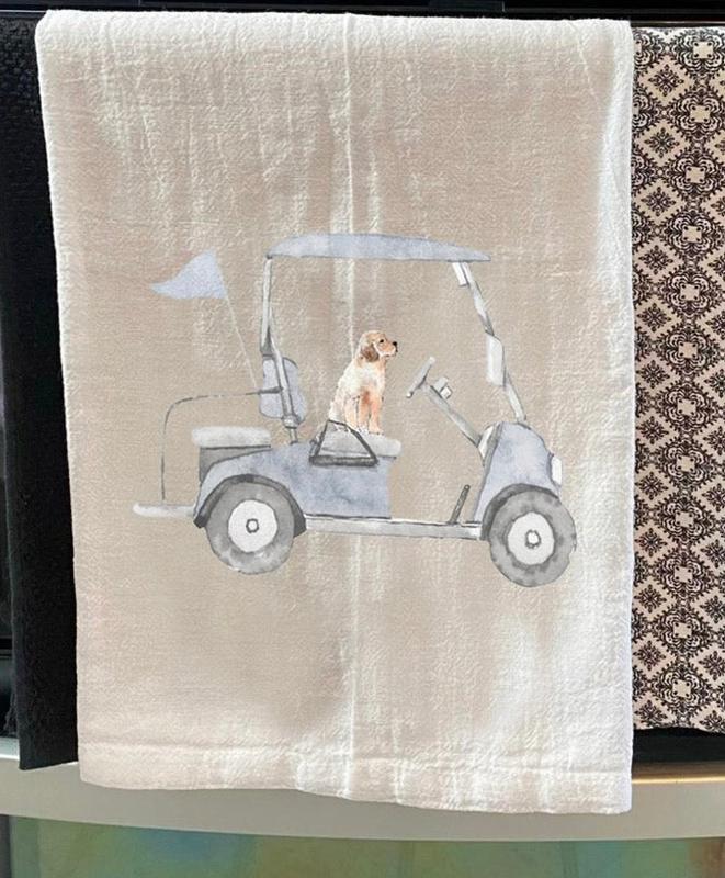 Dog/Golf Cart Tea Towel