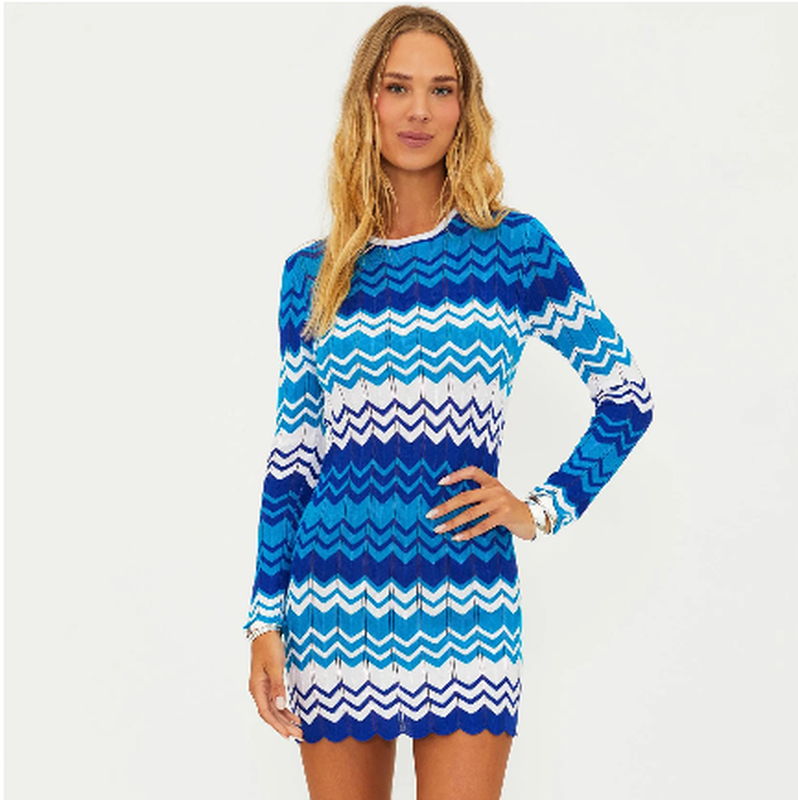 Beach Riot Shea Dress - Antibes Chevron