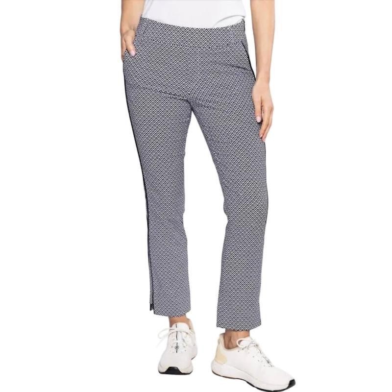 Golftini Ankle Pants - Diamonds in the Rough (Black/White)