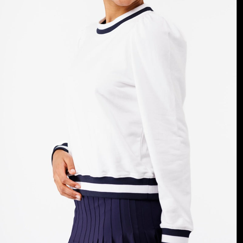 Smith & Quinn Peggy Sweatshirt - White/navy