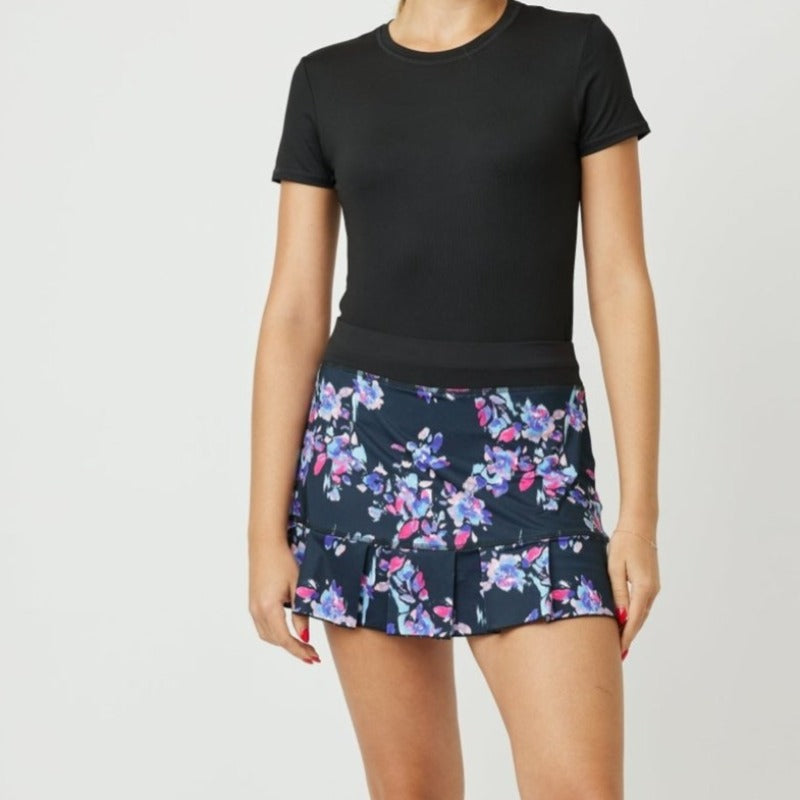 Sofibella Jardin Skort (14") - Black Floral