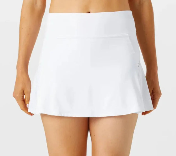 Sofibella Trés Angled Blanc Flounce Skort (14") - White