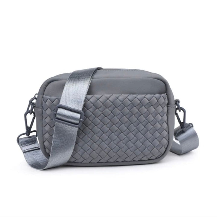 Sol and Selene Inspiration Woven Crossbody - Grey