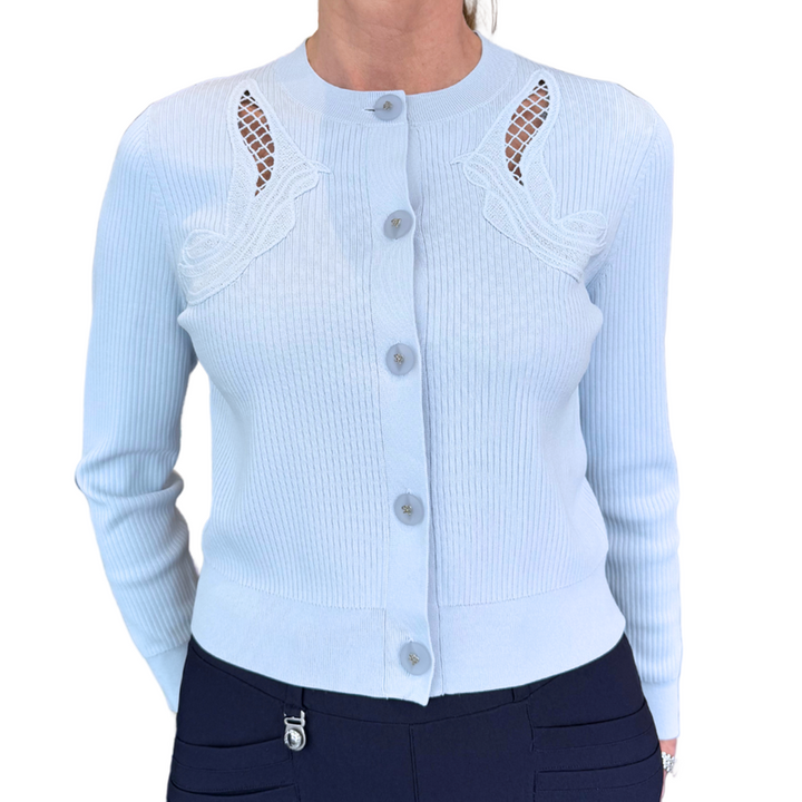 Sportalm Starlight Rib Cardigan - Blue