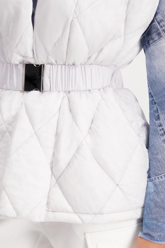 Monari Quilted Vest - Grey