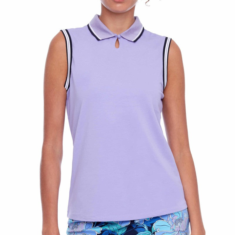 Swing Control Pique S/L Polo- Violet