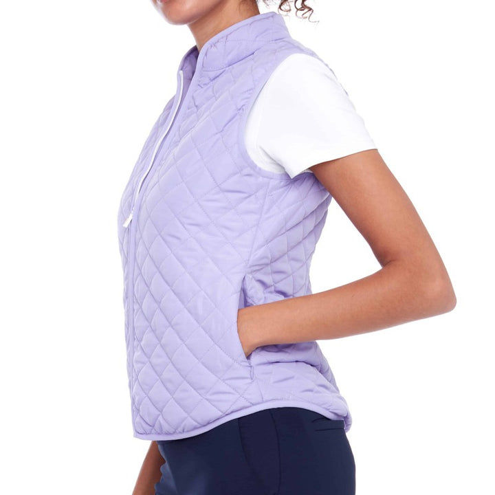 Swing Control Quilted Vest - Violet