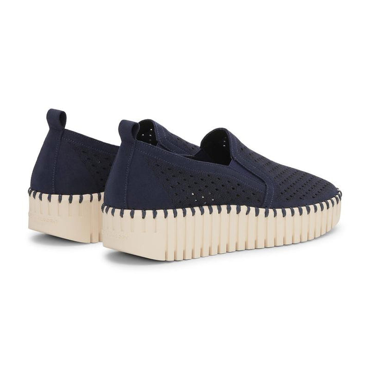 Ilse Jacobsen Tulip Slip On Platform - Navy/Ivory