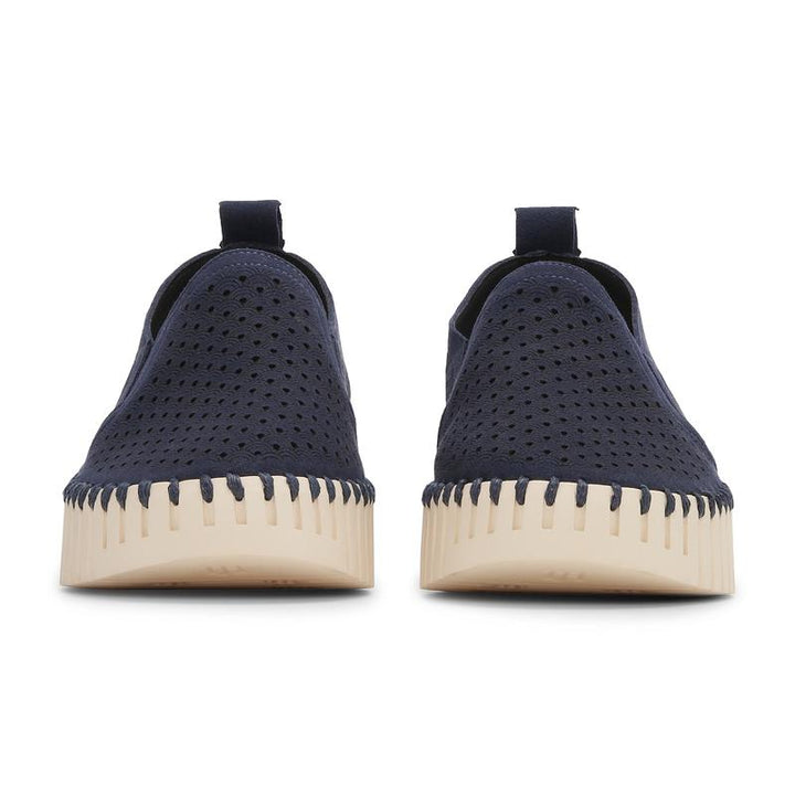 Ilse Jacobsen Tulip Slip On Platform - Navy/Ivory