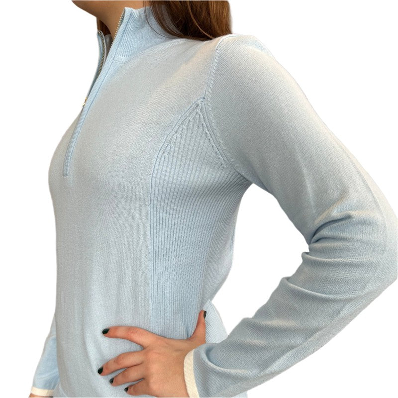 Alashan Cashmere Tee Time Sweater - Dream Blue