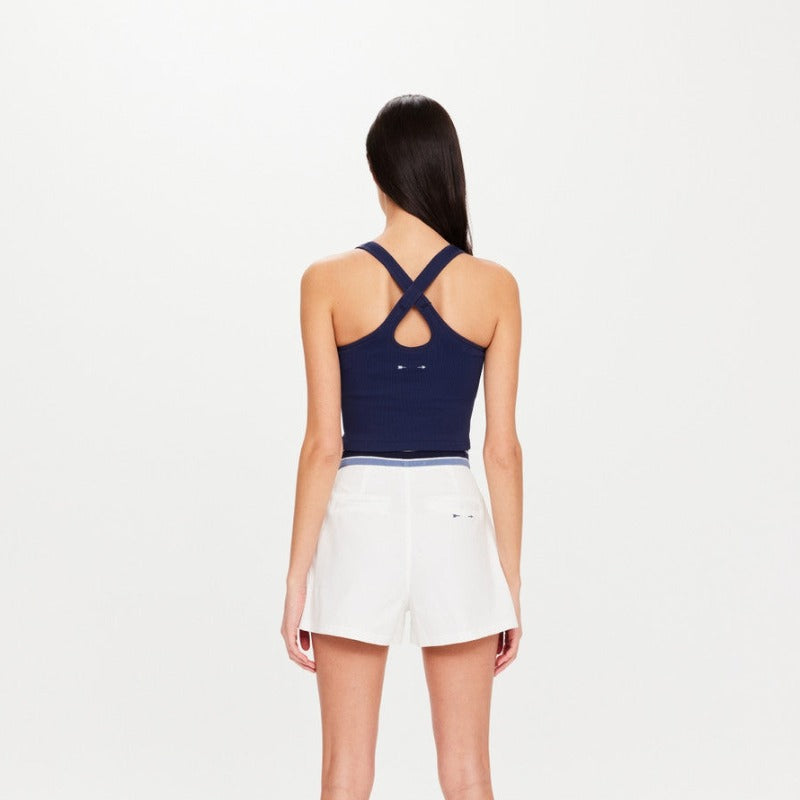 The Upside Balance Molly Crop Top - Navy