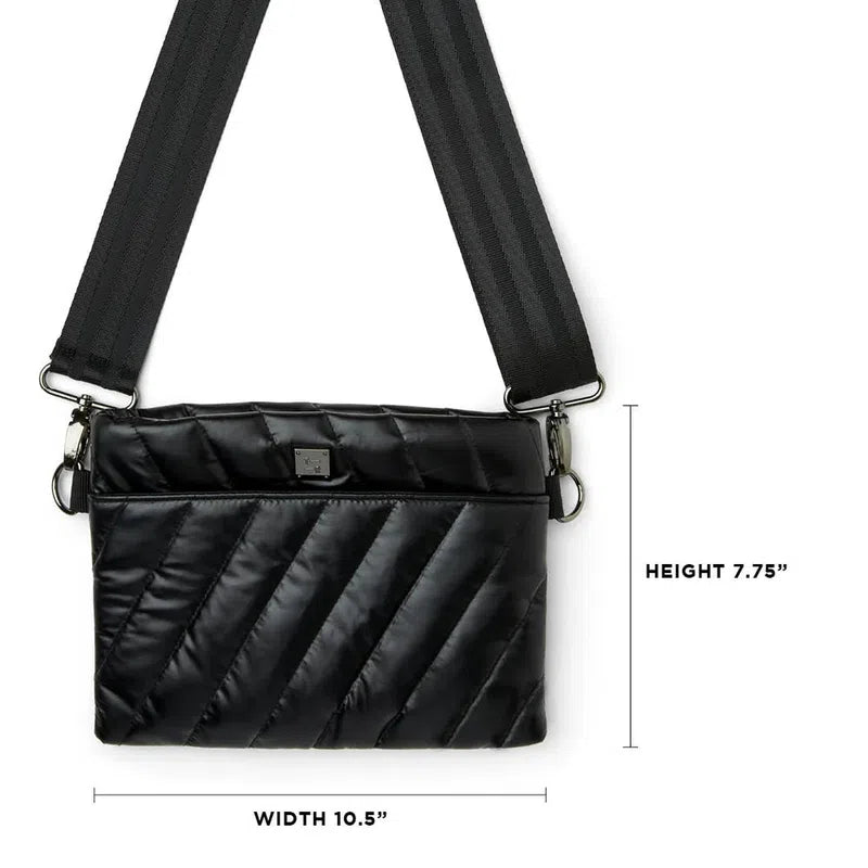 Think Rolyn Diagonal Bum Bag - Black