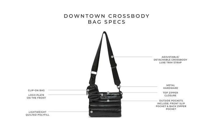 Think Rolyn Downtown Crossbody - Black