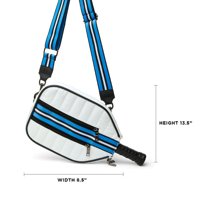 Think Royln Crossbody Pickleball Bag - White Patent