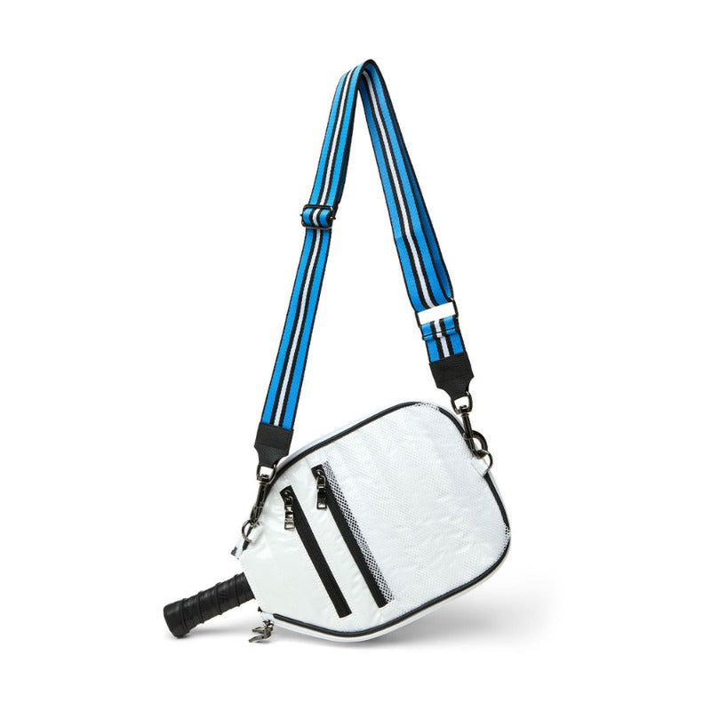 Think Royln Crossbody Pickleball Bag - White Patent